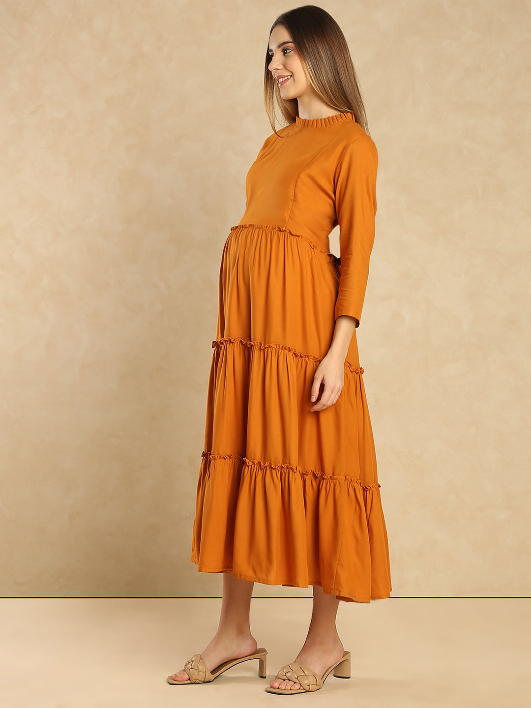 Aanyor Maternity Dress with 2 Feeding Zips – Perfect for Pregnancy & Beyond