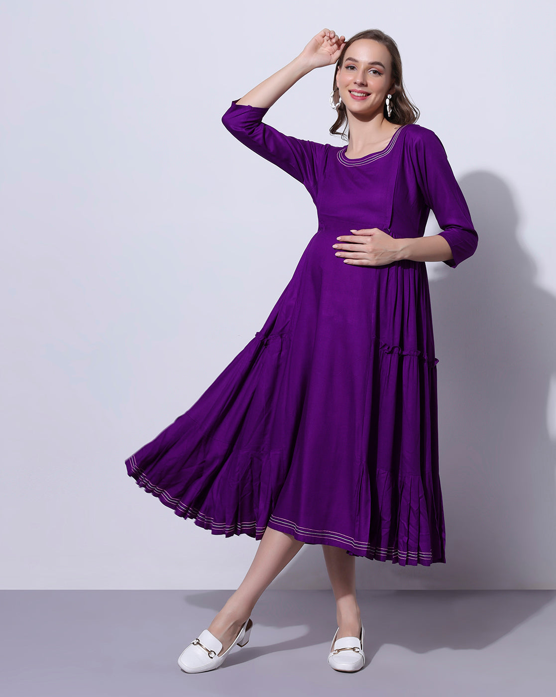 Aanyor Buy Stylish & Comfortable Maternity Dresses Office wear maternity dress