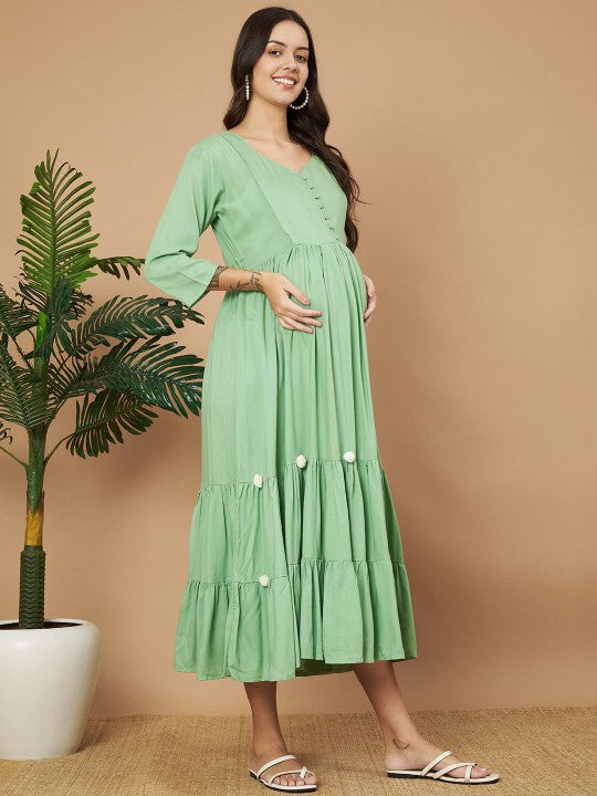 Maternity Dresses for Work, Home & Photoshoots pregnancy Dress | Aanyor