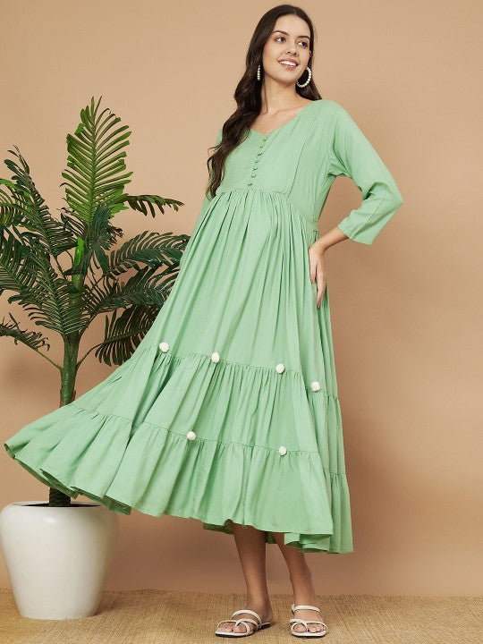 Maternity Dresses for Work, Home & Photoshoots pregnancy Dress | Aanyor