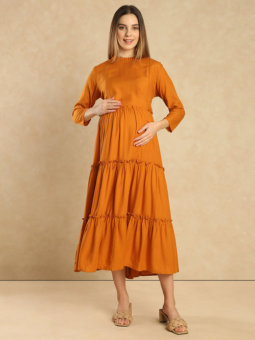 Aanyor Maternity Dress with 2 Feeding Zips – Perfect for Pregnancy & Beyond