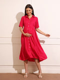 Women's Solid Maternity Dress With High Comfort