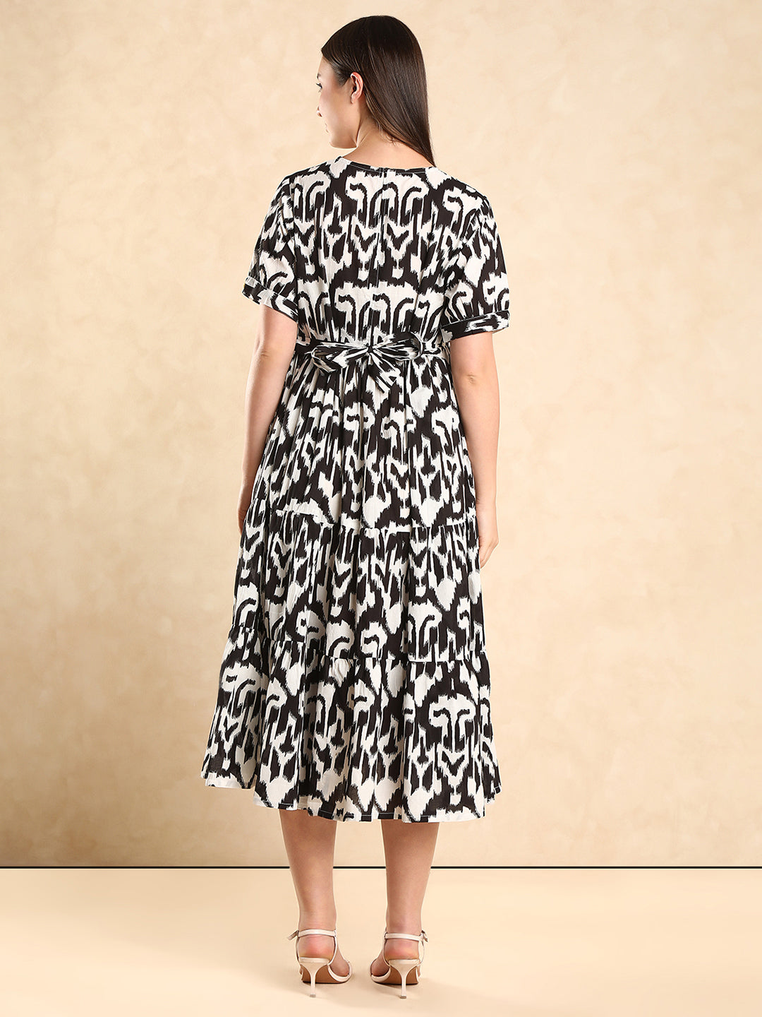 Everyday Wear Maternity Dress Print Maternity Fit & Flare Maxi Dress