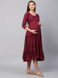 Comfy & Chic Maternity Maternity Dress – Easy Nursing with Elegant Look