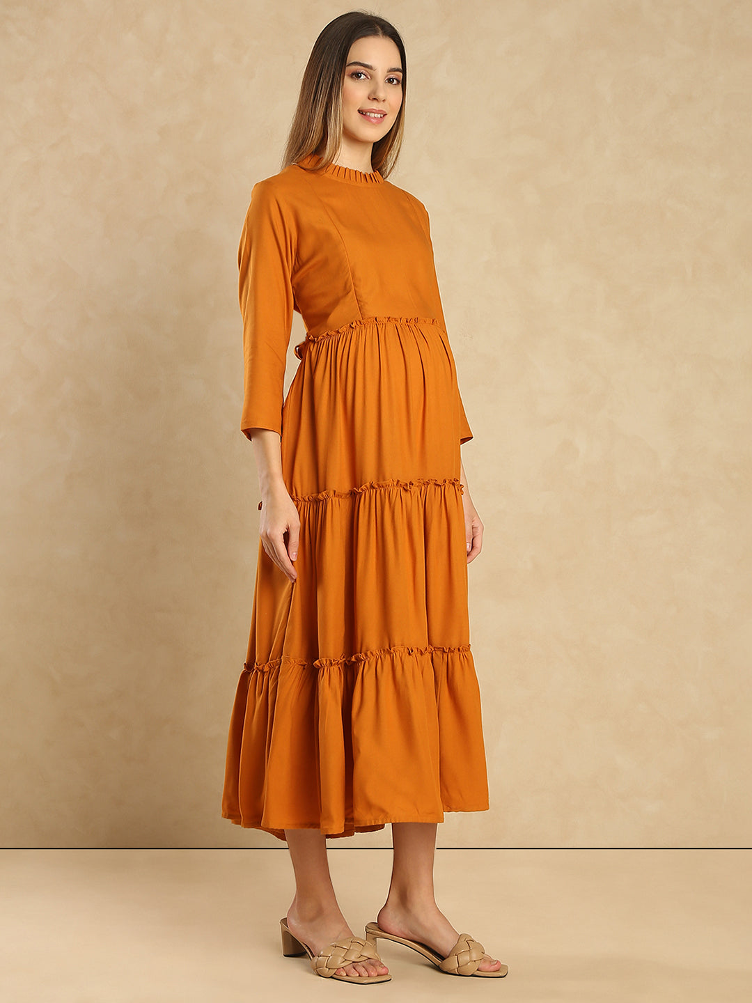 Aanyor Maternity Dress with 2 Feeding Zips – Perfect for Pregnancy & Beyond