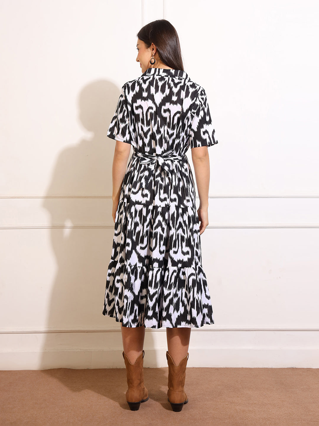 Aanyor Soft Cotton Maternity Dress with Feeding Zip – Perfect for All Trimesters