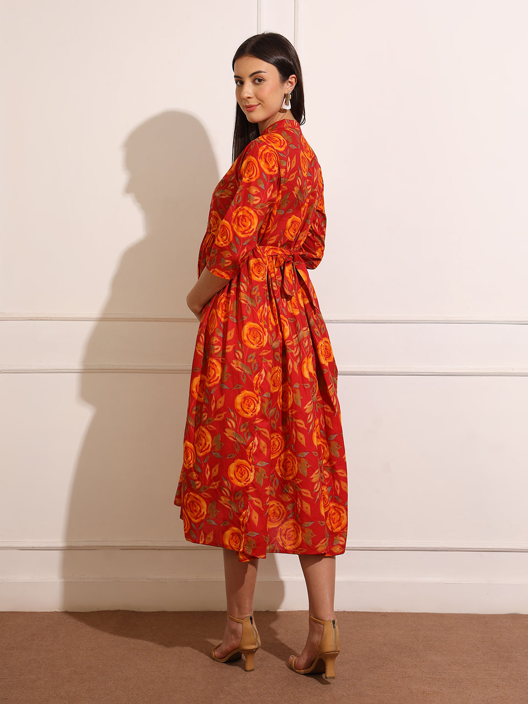 Women's Floral Maxi Maternity Wear Dresses