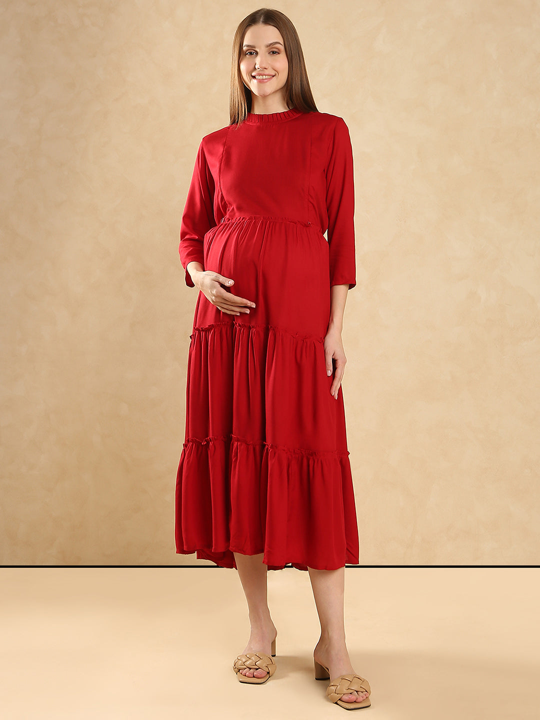 Double Zip Feeding Dress – Aanyor's Most Loved Maternity Style