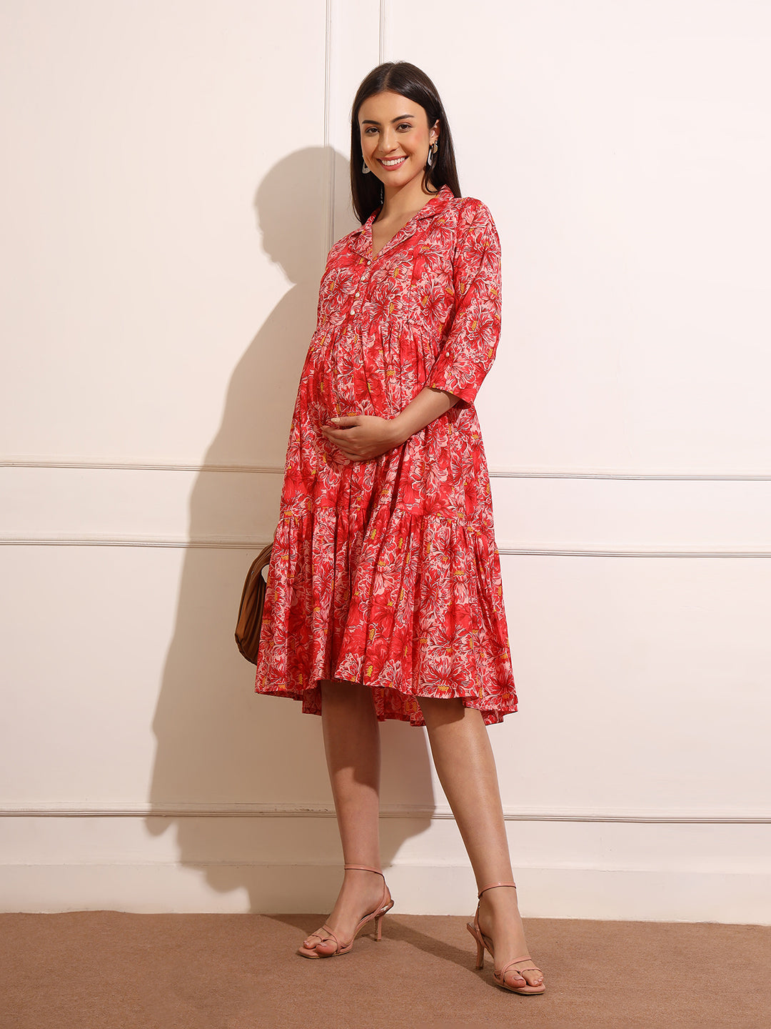 Women's maternity Dress Short Midi Comfortable Dress