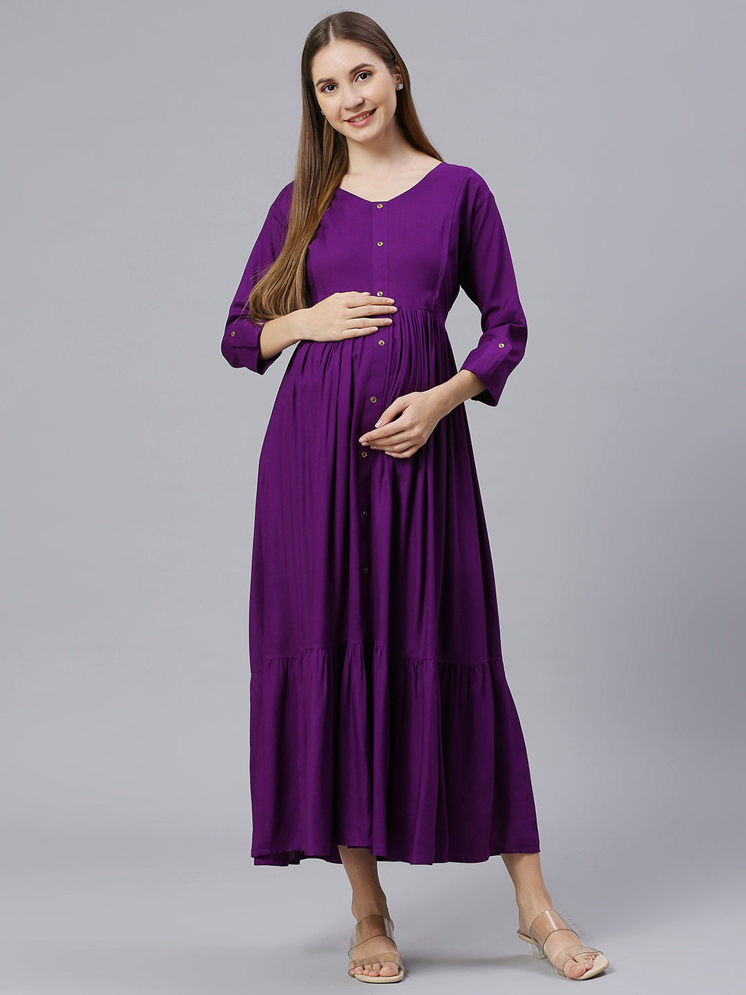 Lightweight Feeding Dress for Moms – Designed for Pre & Post Delivery