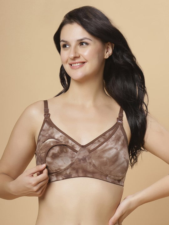 Aanyor Feeding Bra Pregnant & Nursing Moms | Comfortable | Stretchable | One-Hand Open Clips Pack Of 3